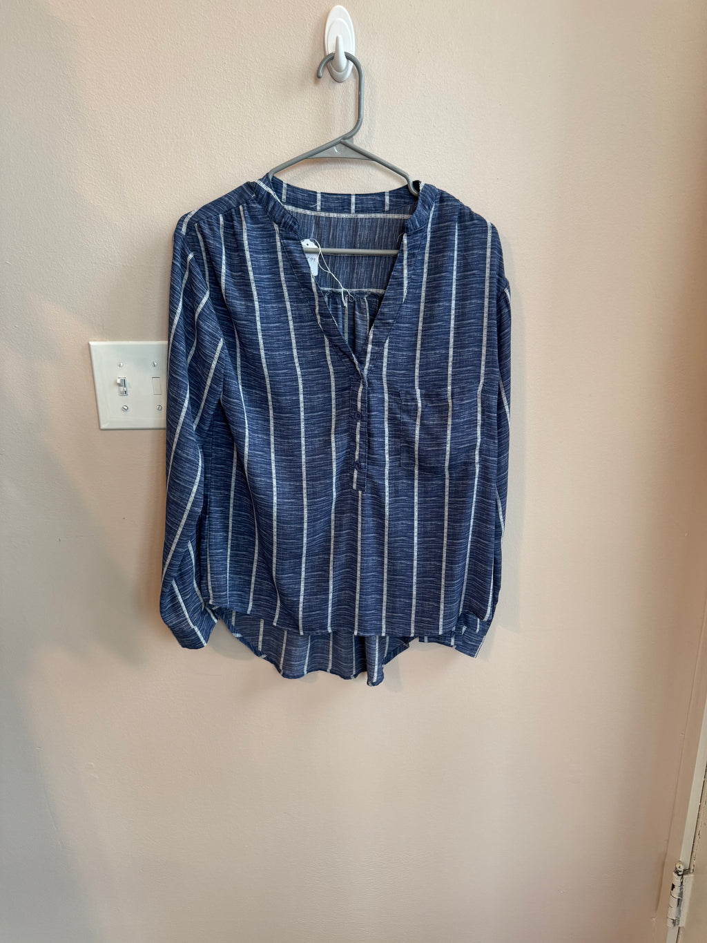 Blue button down